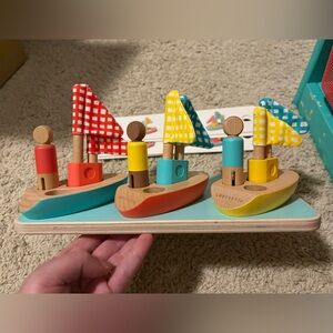 Wooden Sailboat Building Set for Kids
